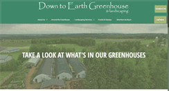 Desktop Screenshot of downtoearthgreenhouse.com