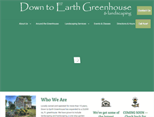 Tablet Screenshot of downtoearthgreenhouse.com